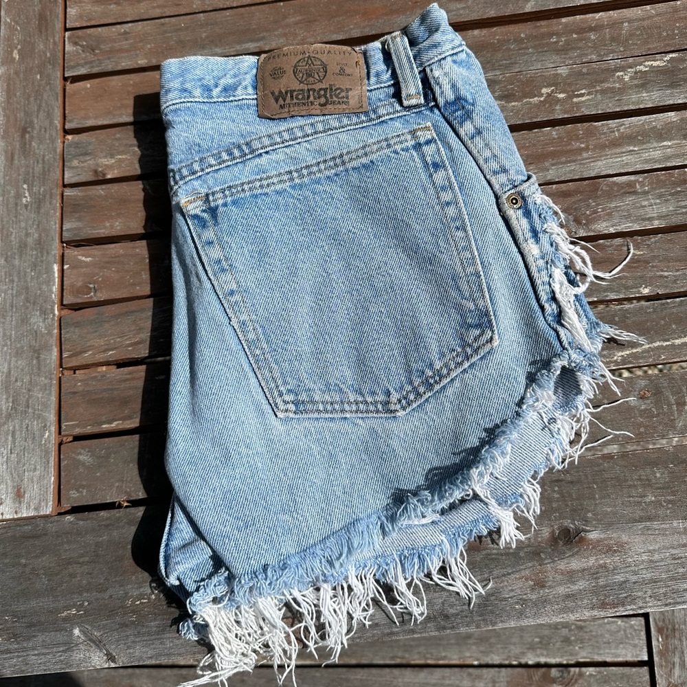 Vintage Distressed Wrangler Denim Shorts